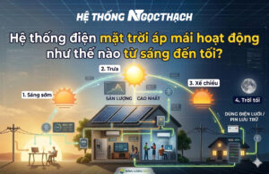 Hệ Thống điện Mặt Trời áp Mái Hoạt động Như Thế Nào Từ Sáng đến Tối?