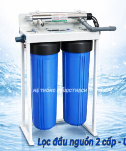 Bộ Lọc Nước đầu Nguồn 2 Cấp – 2 Cốc Béo, 1 Đèn Uv