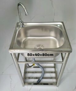Bộ Sản Phẩm Chậu Rửa Bát 1 Hố 1 Vòi Có Chân