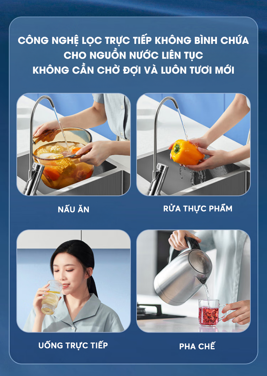 Máy Lọc Nước A.o.smith X1000 để Gầm – Ro Cao Cấp, Lõi Lọc Bền Lâu Nhất