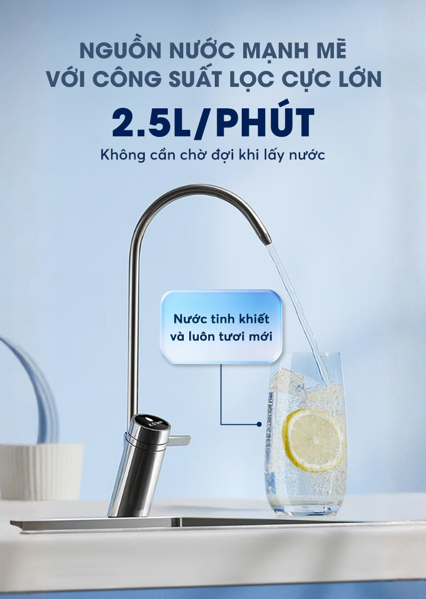 Máy Lọc Nước A.o.smith X1000 để Gầm – Ro Cao Cấp, Lõi Lọc Bền Lâu Nhất