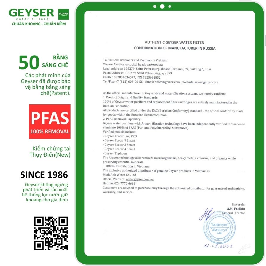 Hệ Thống Lọc Nước Tổng đầu Nguồn Geyser Ecotar 2f2a