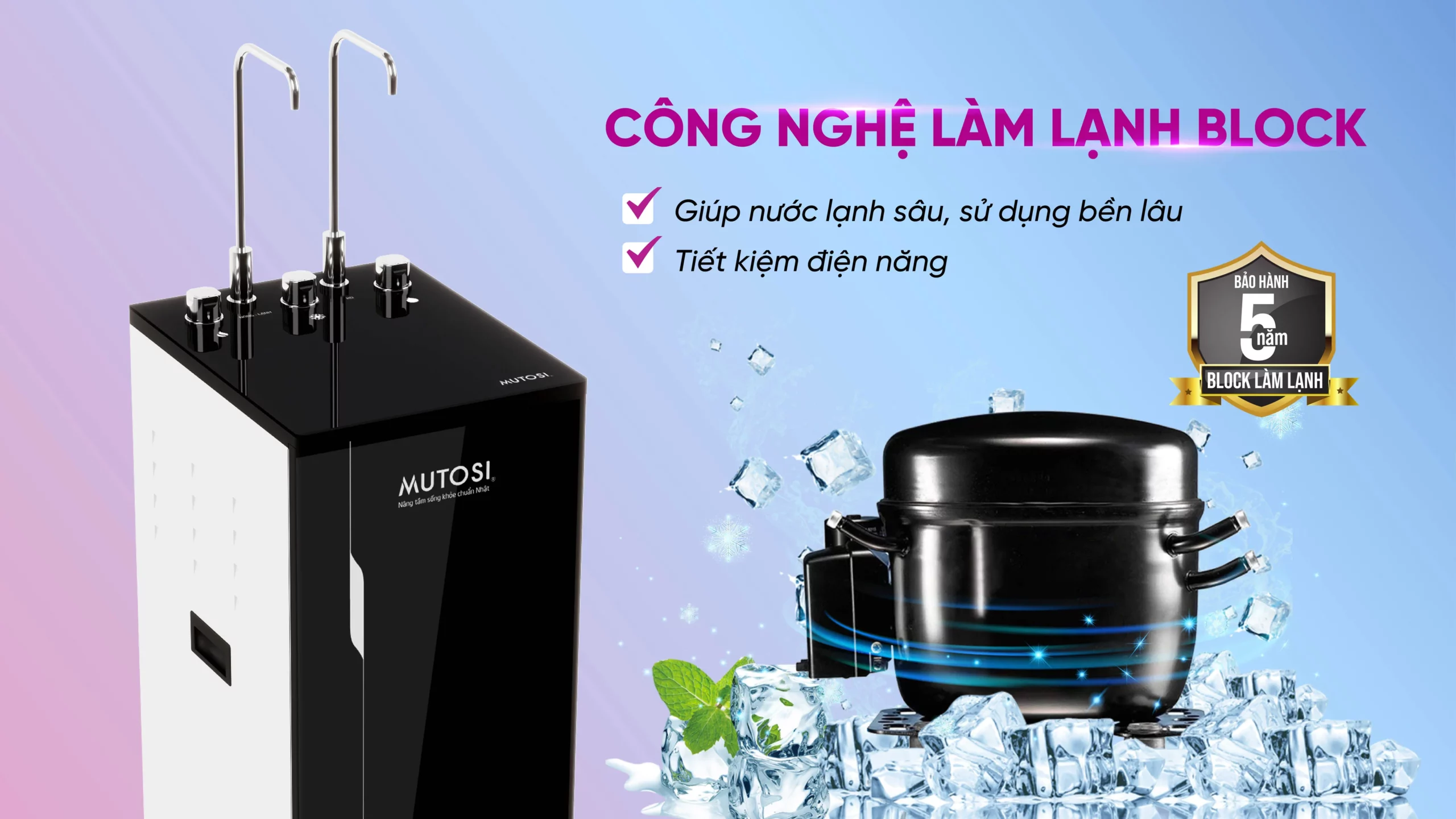 Máy Lọc Nước Nóng Lạnh Nguội Mutosi Mp S66hic