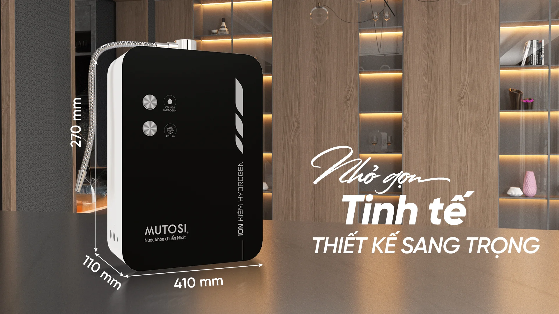 Máy điện Giải Ion Kiềm Hydrogen Mutosi Md T168