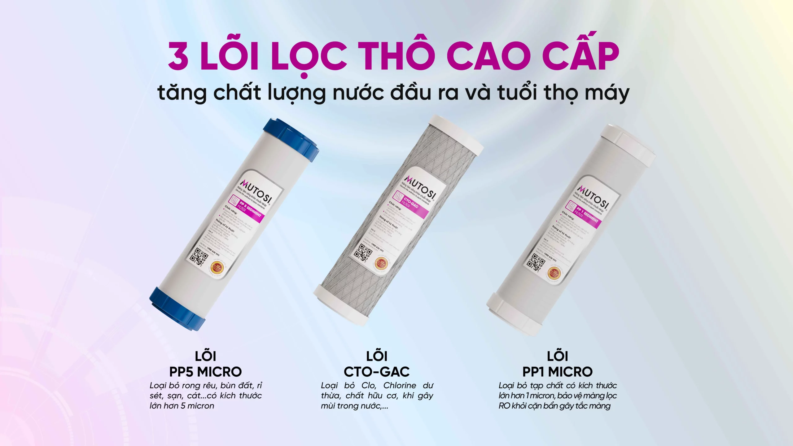 Máy Lọc Nước để Gầm 10 Lõi Mutosi Mp U66
