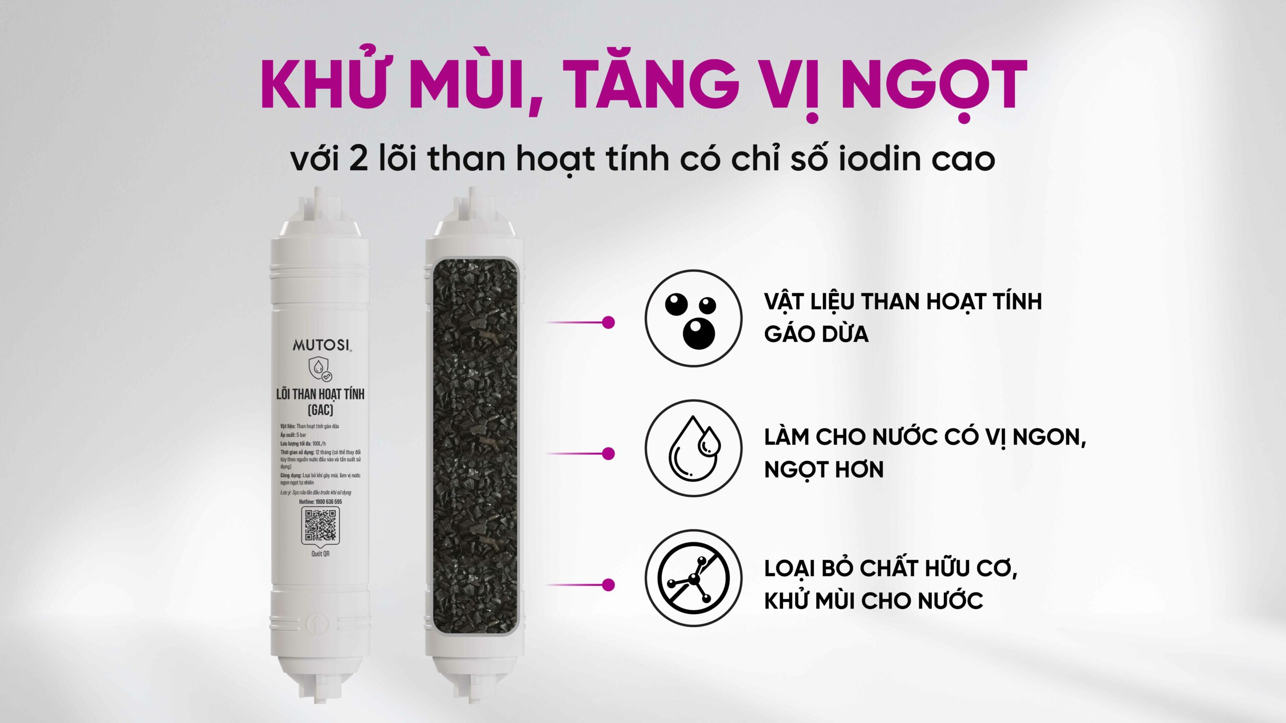 Máy Lọc Nước Ion Kiềm Hydrogen Nóng Lạnh Nguội Mutosi Mp S189hk