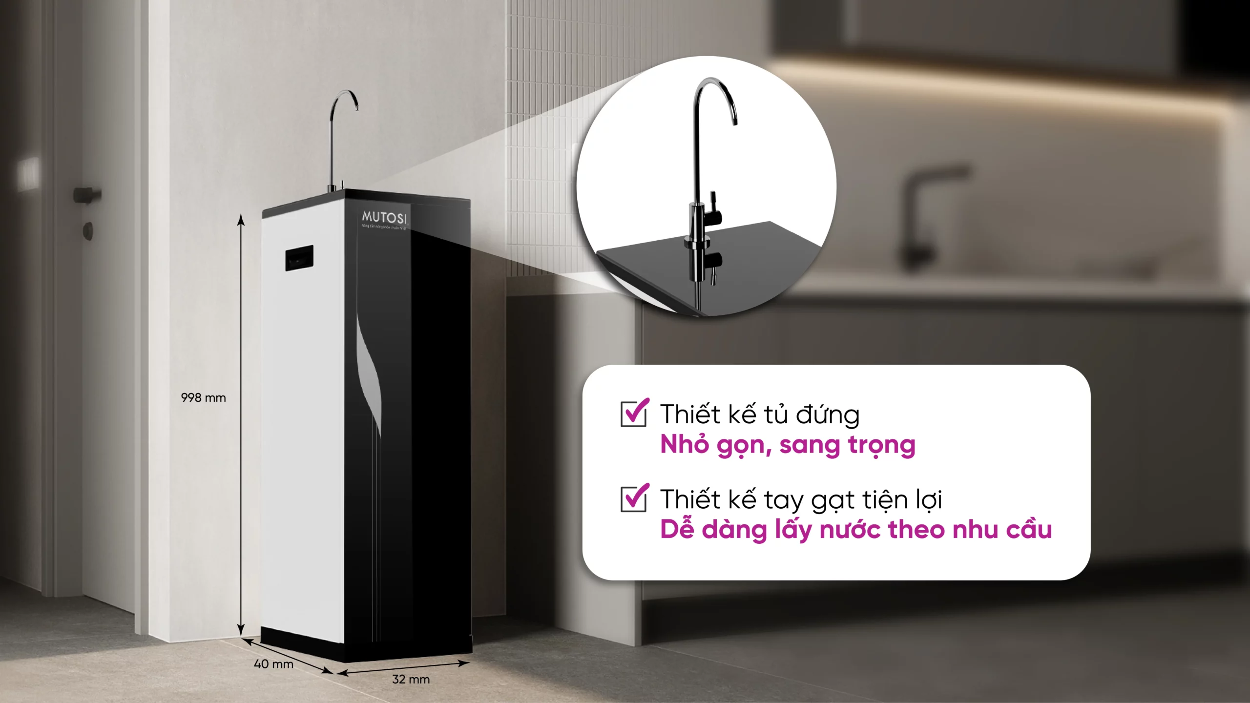 Máy Lọc Nước Mutosi Mp S68