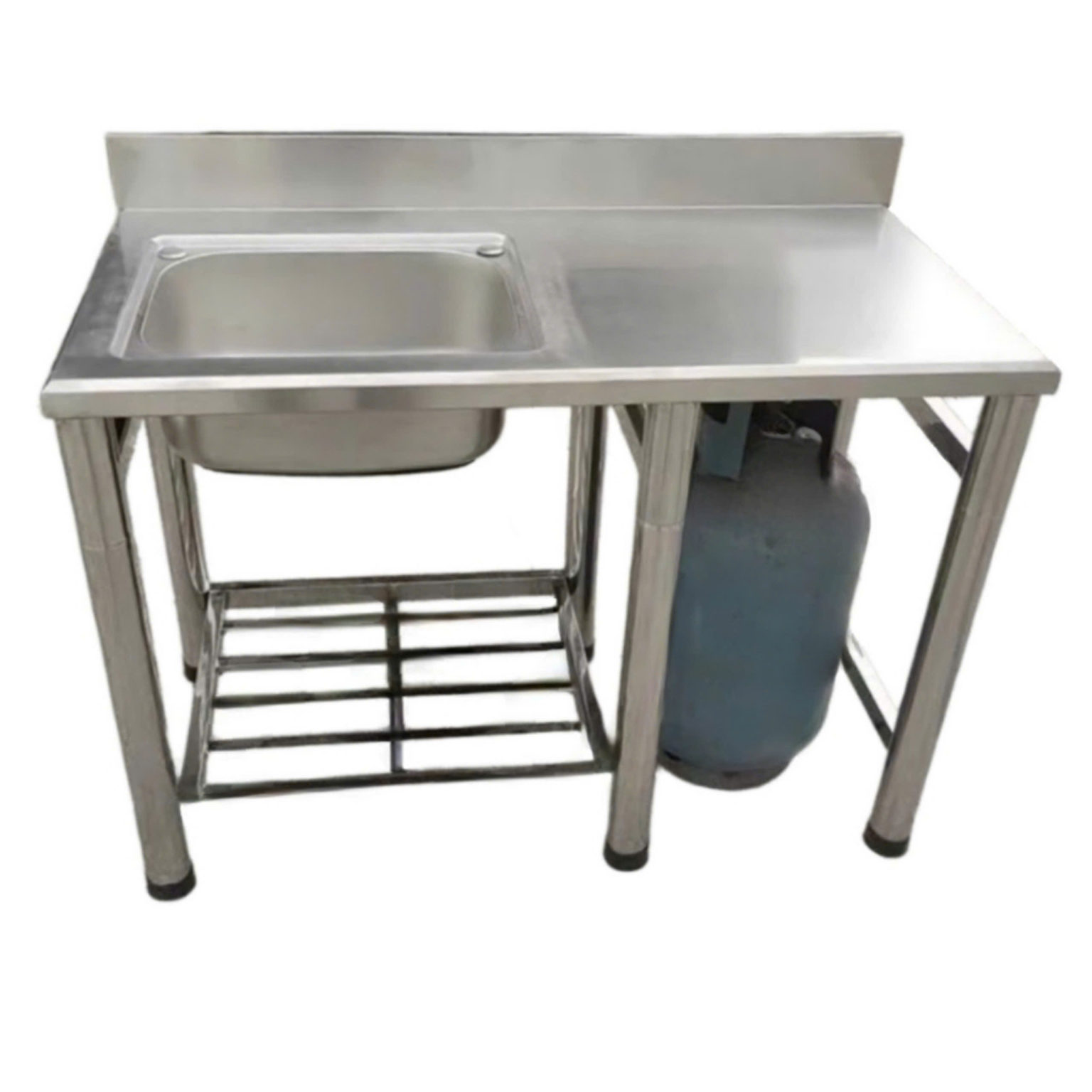 Bộ Sản Phẩm Chậu Rửa Bát đôi 2 Hố 1 Vòi – Có Chân (sao Chép)