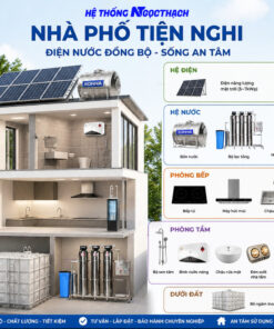Combo Nhà Phố Tiện Nghi: Điện Mặt Trời – Nước Sạch – Thiết Bị Nhà Bếp & Phòng Tắm Toàn Nhà