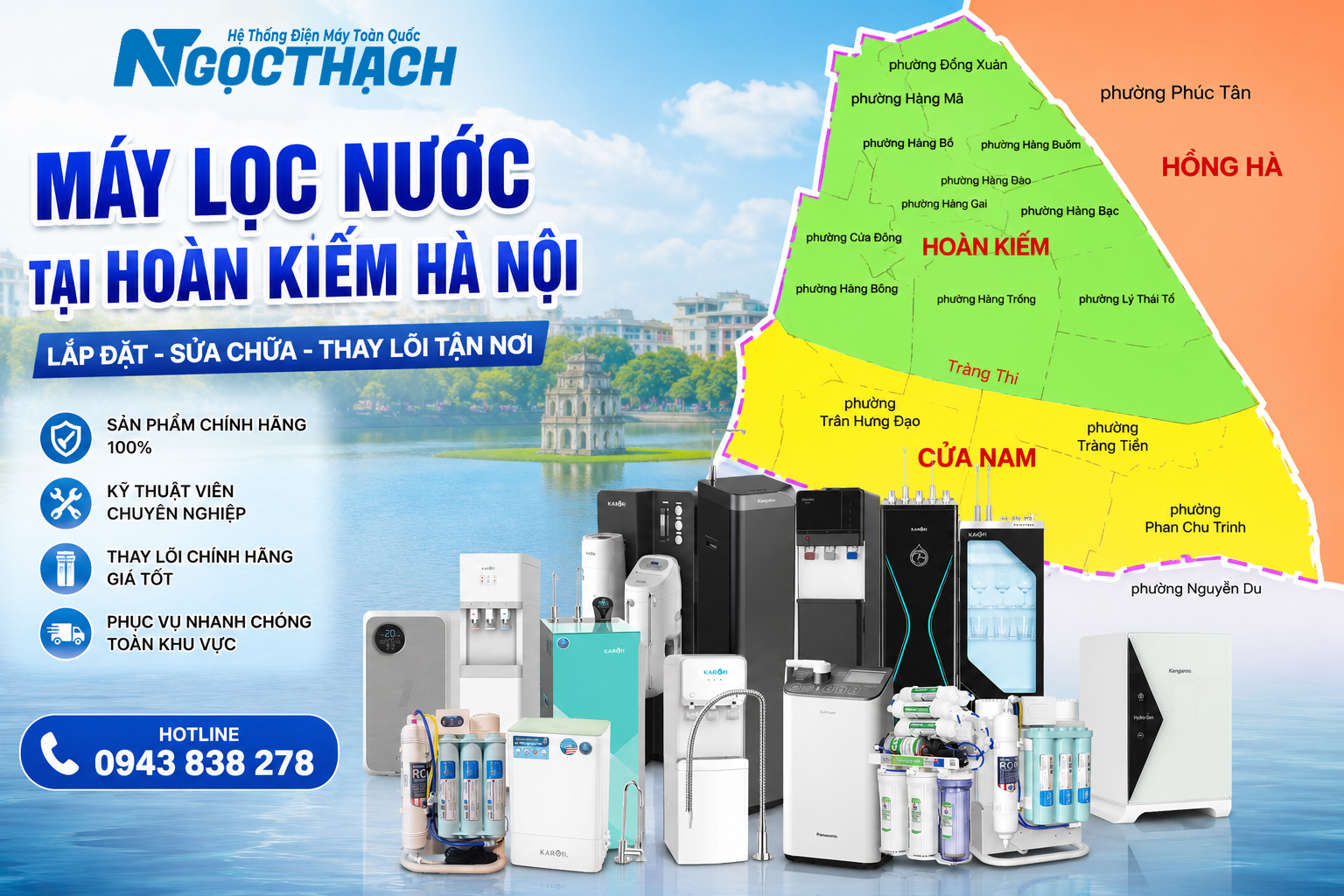 Cửa Hàng Máy Lọc Nước Tại Hoàn Kiếm Hà Nội | Lắp Đặt Sửa Chữa Thay Lõi