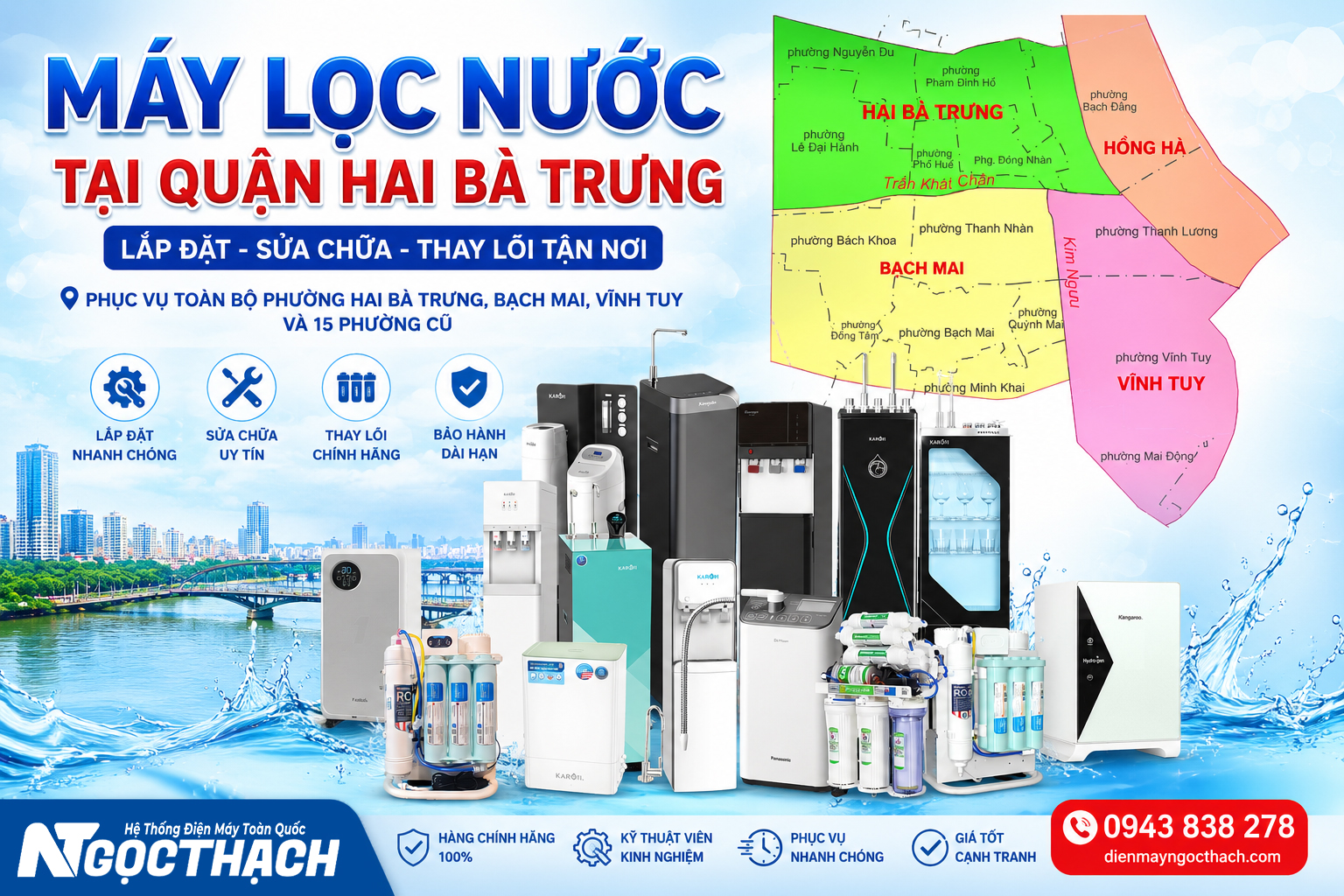 Cửa Hàng Máy Lọc Nước Tại Quận Hai Bà Trưng | Lắp Đặt Sửa Chữa Thay Lõi