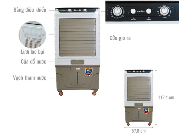 Máy Làm Mát Không Khí Hòa Phát Hpcf1 061