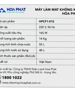 Máy Làm Mát Không Khí Hòa Phát Hpcf1 012