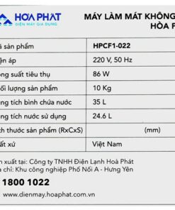 Máy Làm Mát Không Khí Hòa Phát Hpcf1 022