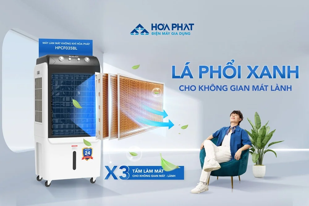Máy Làm Mát Không Khí Hòa Phát Hpcf035bl