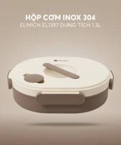 Hộp Cơm Inox 304 Elmich El1397 Dung Tích 1.3l Hộp Cơm Giữ Nhiệt Chân Không
