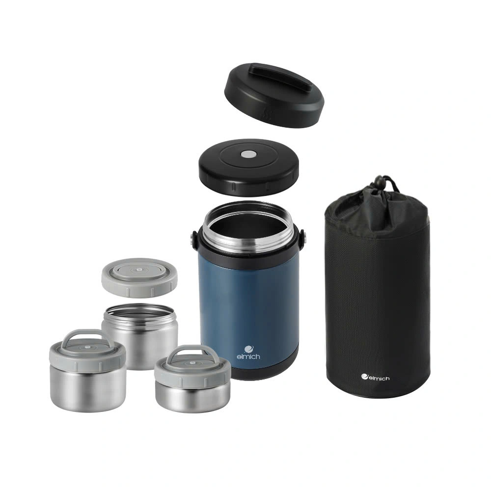 Hộp Cơm Giữ Nhiệt Inox 304 Elmich El8302 Dung Tích 1.7l Hộp Cơm Giữ Nhiệt Chân Không