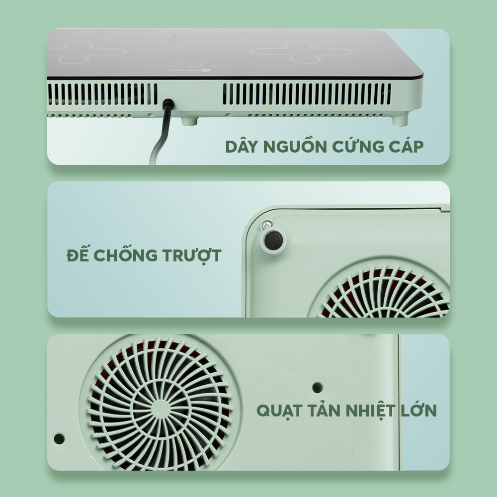 Bếp Từ đôi để Bàn Elmich Ice 8944