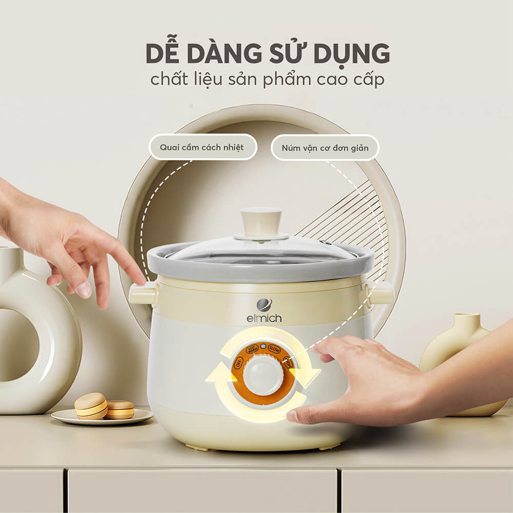 Nồi Nấu Chậm Elmich Sce 8525 (nồi Hầm)