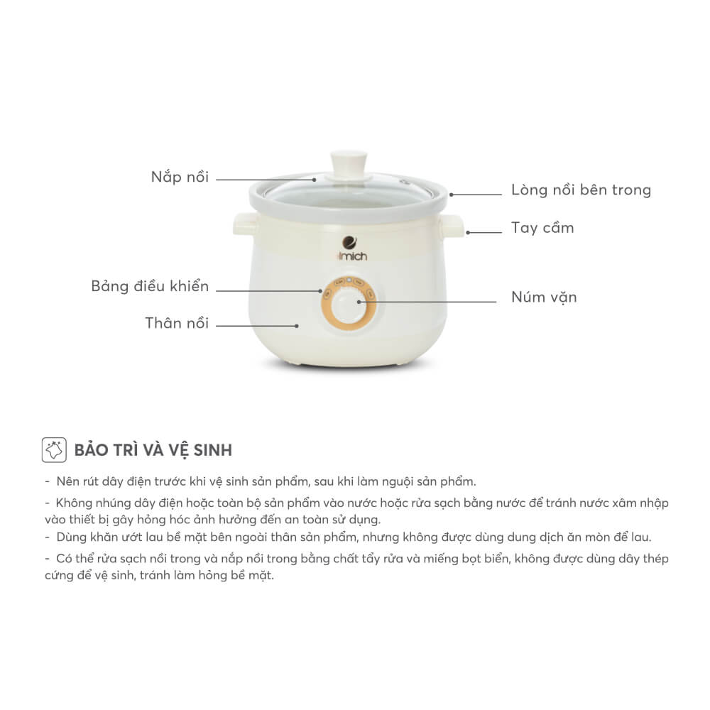 Nồi Nấu Chậm Elmich Sce 8525 (nồi Hầm)