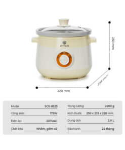 Nồi Nấu Chậm Elmich Sce 8525 (nồi Hầm)
