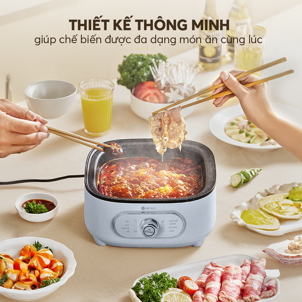 Nồi Lẩu Hấp 2 Tầng Elmich Ste 9098