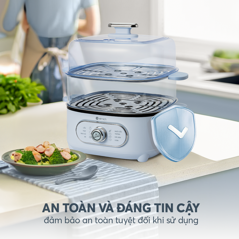 Nồi Lẩu Hấp 2 Tầng Elmich Ste 9098