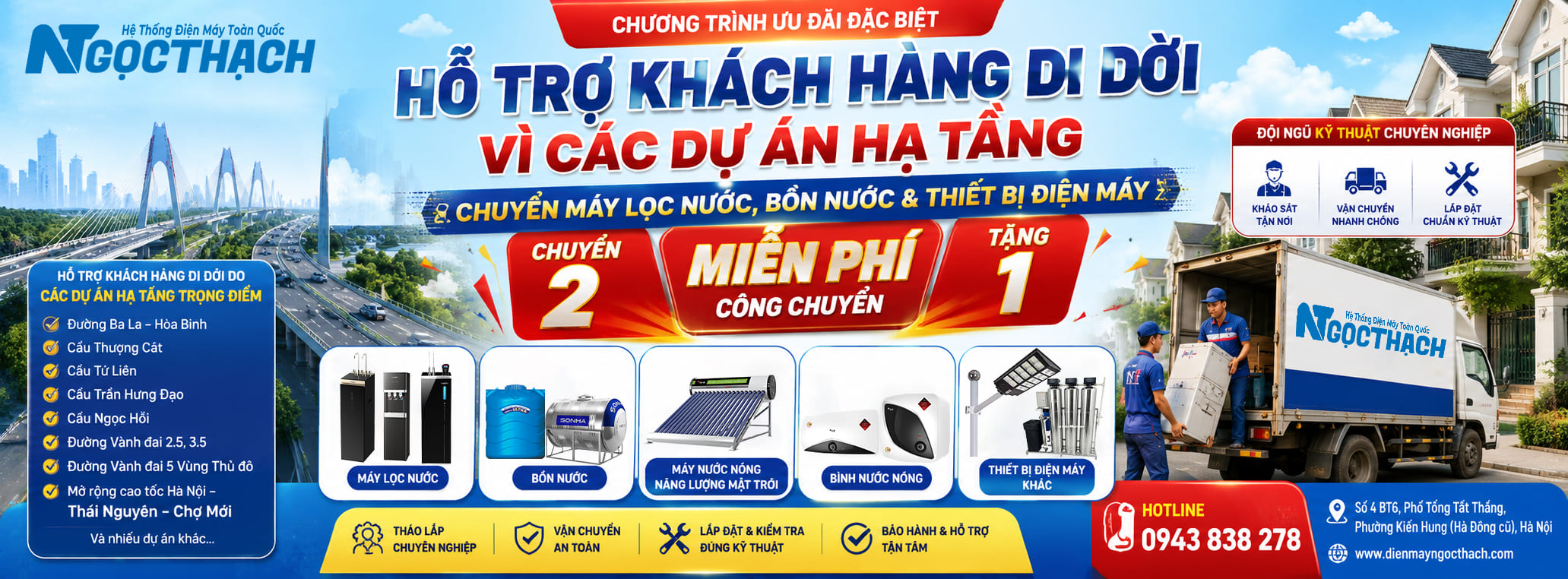 Chương Trình "Đồng Hành Di Dời Chuyển 2 Miễn Phí 1" – Hỗ Trợ Khách Hàng Di Dời Vì Các Dự Án Hạ Tầng