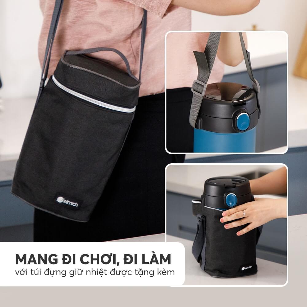 Hộp Cơm Giữ Nhiệt Inox 304 Elmich El8303 Dung Tích 2l Hộp Cơm Giữ Nhiệt Chân Không