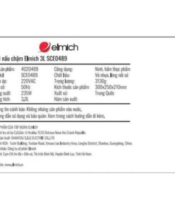 Nồi Nấu Chậm Elmich 3l Sce0489 (nồi Hầm)