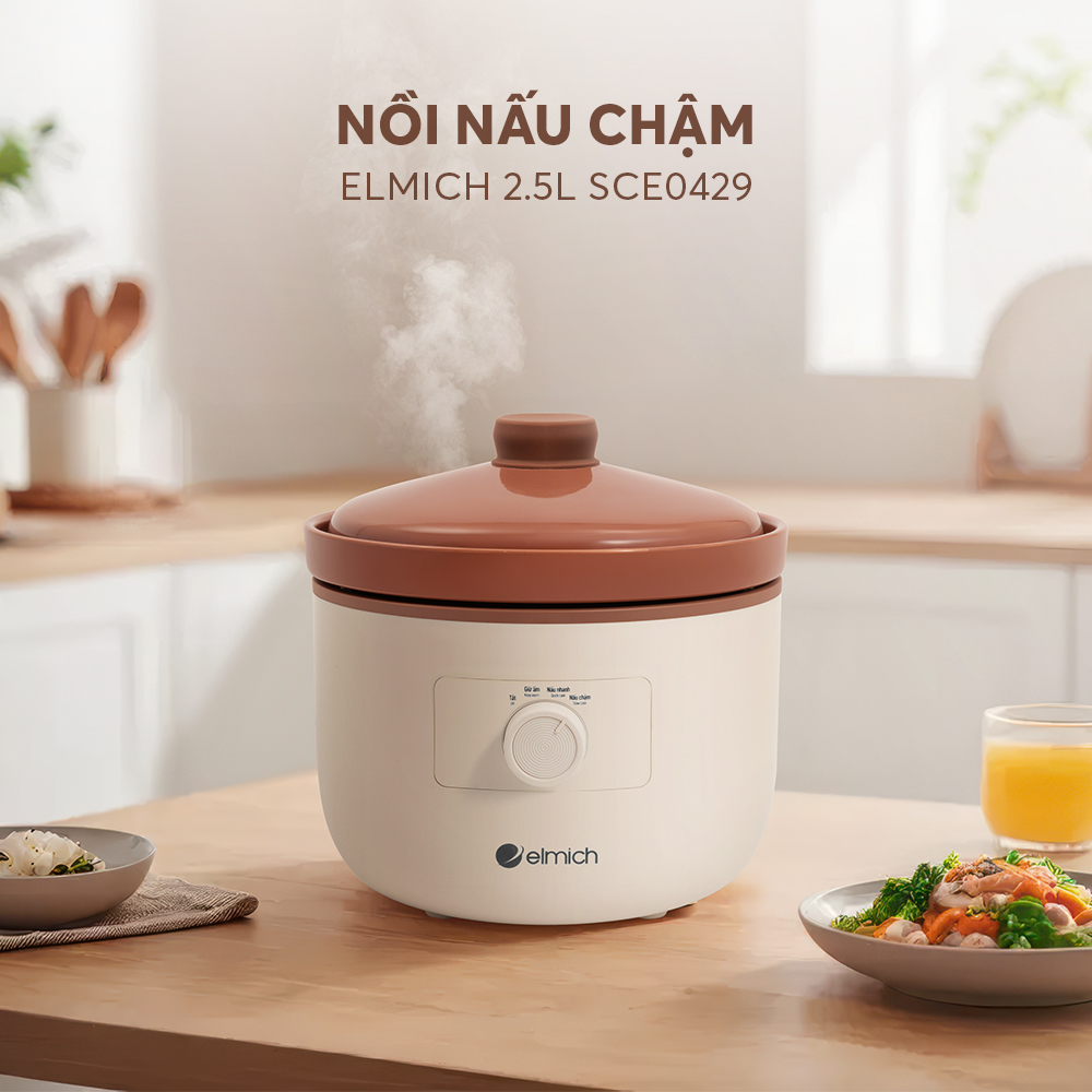 Nồi Nấu Chậm Elmich 2.5l Sce0429 (nồi Hầm)
