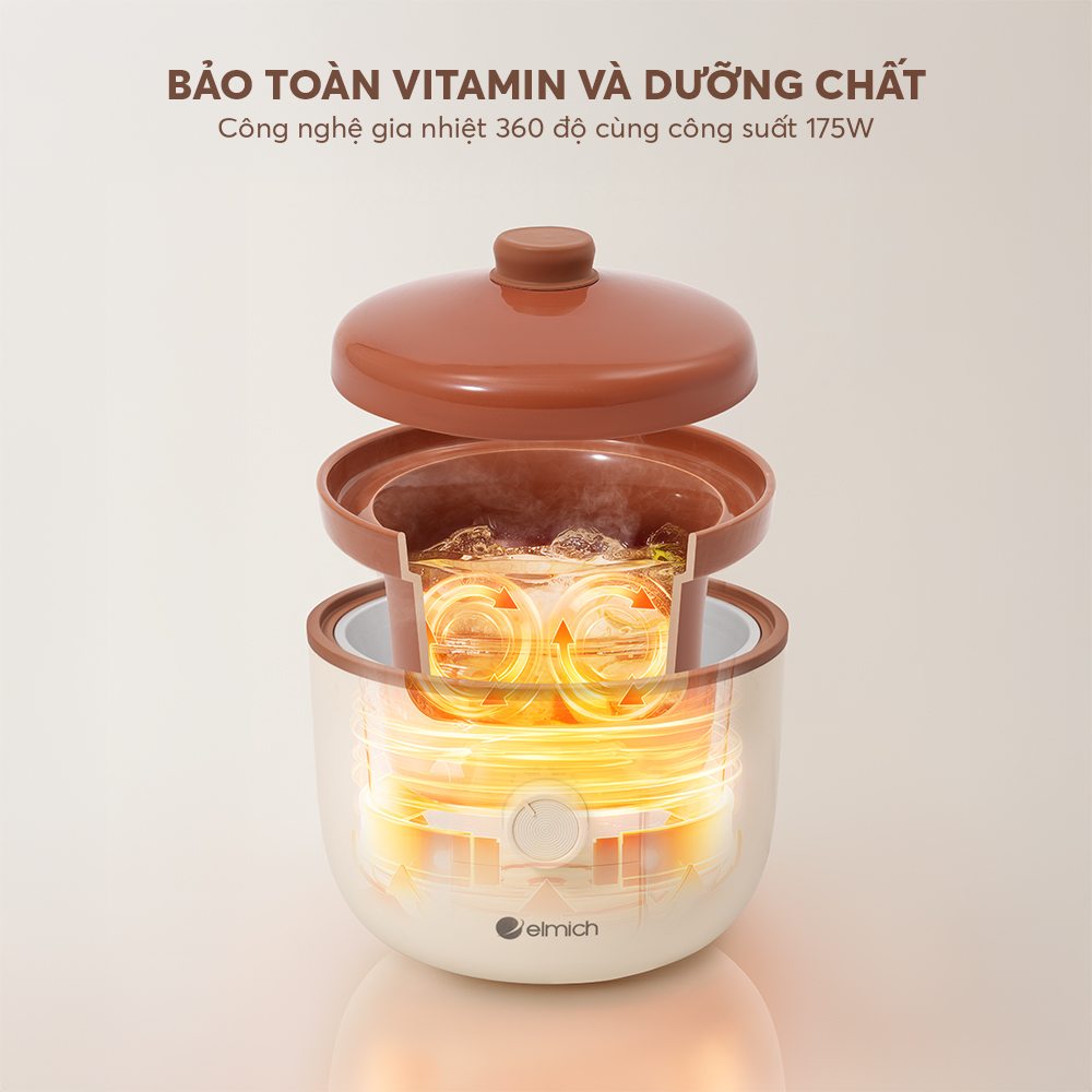 Nồi Nấu Chậm Elmich 2.5l Sce0429 (nồi Hầm)