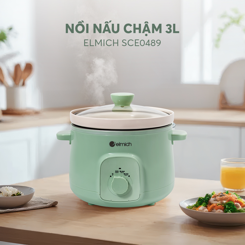Nồi Nấu Chậm Elmich 3l Sce0489 (nồi Hầm)