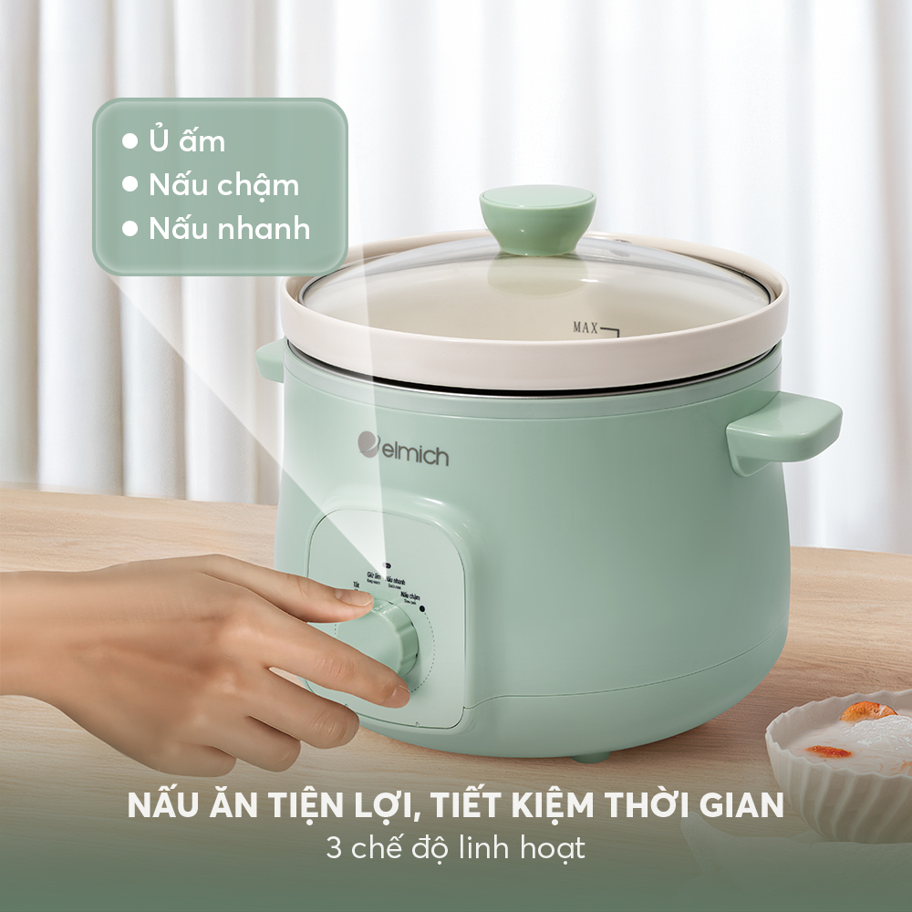 Nồi Nấu Chậm Elmich 3l Sce0489 (nồi Hầm)
