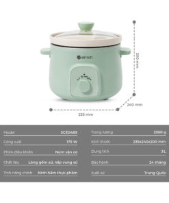 Nồi Nấu Chậm Elmich 3l Sce0489 (nồi Hầm)