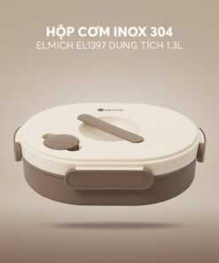 Hộp Cơm Inox 304 Elmich El1397 Dung Tích 1.3l Hộp Cơm Giữ Nhiệt Chân Không